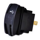 Waterproof LED Dual USB Power Charger Port Socket Car Motor Marine 12-24V 3.1A