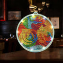 DIY Diamond Painting LED Light Special Shaped Full Drill Lamp (Rose AA175)