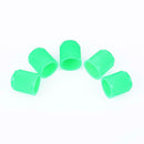 100pcs Car Truck Bike Tire Wheel Air Valve Stem Caps Dust Covers (Green)