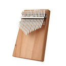 17 Keys Kalimba Musical Instrument Pine Wood Thumb Finger Piano (Dark Wood)