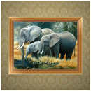 DIY 5D Diamond Embroidery three Elephant Painting Cross Stitch Art Craft Ho