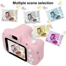 Kids Mini HD Digital Camera 2 inch Cute Photo Video Camera Toys Gift (Pink) A