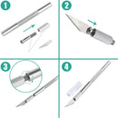 42 Pack Carving  Kit with Refill Art Blades Cutting Tool & Ruler for Craft,