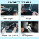 5V USB Car Seat Back Fan 3-Speed Silent Cooling Mini Seat Headrest Pole Fan Q5R5