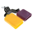 Cow Bell Yellow+Purple Latin Percussion Drum Set Kit Cowbell CattleBell