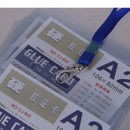 Pack of 50Pcs Plastic Pocket Wallet ID Card Pass Badge Holder Case Sleeves A2