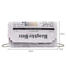 Women Crossbody Messenger Bag Newspaper Print Girls Clutches Shoulder Bag