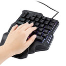 G30 1.6m Wired Gaming Keypad with LED Backlight 35 Keys One-handed Membrane