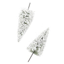 10pcs White Scenery Landscape Cedar Trees for Winter Snow Tree Layout 10cm