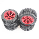 4 Pcs110mm Dia. Plastic Tyres for Wltoys 12428, 144001, 124018, 124019, 12428-A,