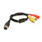 4Pin Aviation Head Male to 2RCA Female DC Female Extension Cable Adapter #gib