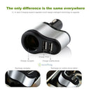 Dual USB Car Cigarette 12V Lighter Socket Splitter Charger Power Adapter Outlet