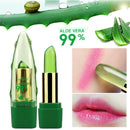 Women Aloe Vera Lip Color Mood Changing Lipstick Long Lasting Moisturizing