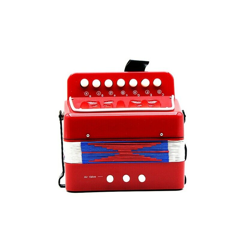 Mini Small Children Keyboard Accordion Rhythm Educational Musical InstrumentT7Z1