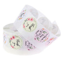 500pcs/roll round floral thank you stickers for package seal lab`US