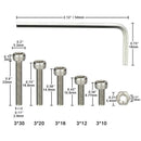 M3 Stainless Steel Hex Socket Head Cap Screws Nuts Assortment Kit, Hex Wren Q2V7