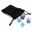 28pcs Shiny Acrylic Polyhedral Dice DND RPG MTG Role Playing Game + Bag 4  MLL