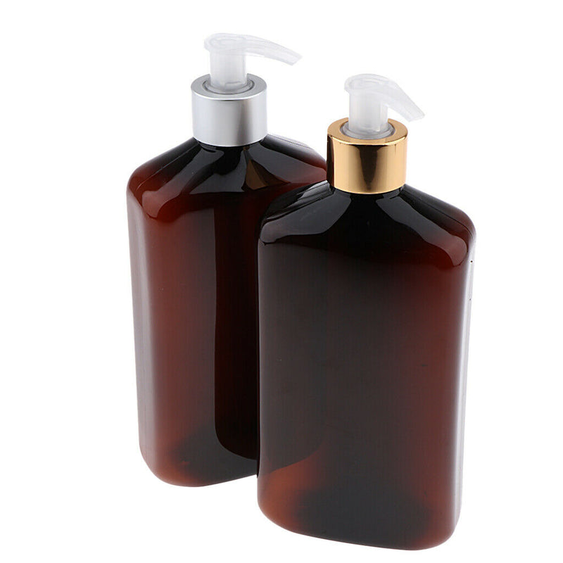2Pcs Empty Dispensers for Soap/Shampoo - 17 Ounce Desktop Lotion Bottles with