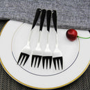 4x New Stainless Steel Cocktail Dessert Fork Tasting Appetizer Cake Fruit WRH