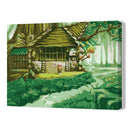 Hand Painted Artwork Frameless DIY Rabbit House Painting By Numbers Craft