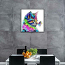 5D DIY Full Drill Diamond Painting Cat and Butterfly Cross Stitch Craft Kit