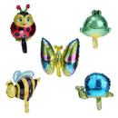 Birthday Party Insect Series Aluminum Foil Mini Balloons(5 Different/Bag)