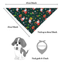 2Pcs Dog Bandana Christmas Costume Pet Santa Pattern e Scarf Cat Bandana ForG7Z8