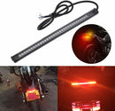 12V-Amber LED Motorcycle Tail Light Turn Signal Brake Running Flowing Strip Lamp