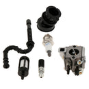6 Pieces Carburetor Spark Plug Oil Fuel Line Filter Kit for STIHL 034 036 MS340