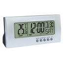 Desktop Table Alarm Clock Digital LED Display Temperature Meter Moniter