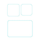 1 Set Front Rear Screen Lens Films for GoPro Hero9 Tempered Glass Covers A