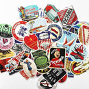 Travel Stickers Gift Retro Old Luggage Suitcase Fashioned Style H8K8.