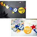 Novelty Alien Robot Bunting String Flags Garland Space Baby Shower Party Decor F
