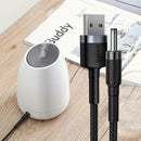 Baseus USB to DC 3.5mm Charging Cable HUB Fan 2A Power Supply Adapter Cord
