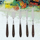 5PCS Set Stainless Palette Scraper Spatula For Artist R9A8 Painting HOT Oil L9J1