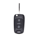 NewRemote Folding Key Shell Case 3Buttons Fob For Hyundai I20 I30 IX35 I35 Uncut