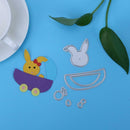 Rabbit Car DIY Metal Stencil for Scrapbooking Embossing Craft Cutting Die
