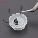 200Pcs Clear Individual Eyelash Glue Holder Quick Eye Lashes Blossom Cups