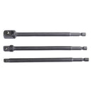1/4" 3/8" 1/2" Extension Drill Bit Bar Hex Socket Power Driver Shank Adapt Set Z