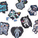 50pcs Spaceman Spaceport Skateboard Stickers Laptop Luggage Decals StickerSE