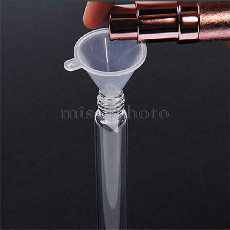 20pcs Plastic Clear Small Mini Funnel for Liquid Oil Perfume Diffuser Bottle Lab