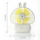 Portable Rechargeable Mini Usb Fan Led Fan Small Desks Household Fans Handy