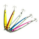5pcs 30g Lead Casting Jig Metal Slice Fishing Lures Spinning Fishing Hook