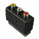 hot SCART Male Plug to 3 RCA Female A/V Audio Video Adaptor Converter for TV lj