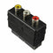 hot SCART Male Plug to 3 RCA Female A/V Audio Video Adaptor Converter for TV lj