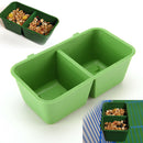 2 in 1 Parrot Food Water Bowl Cups Bird Pigeons Cage Sand Cup Feeding Feeder Bly