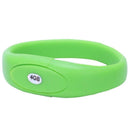 4GB Wrist Band Bracelet USB 2.0 Flash Memory Drive Stick Thumb Pen, Green