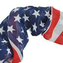 5X(Women Girl Scarves American Flag US Flag Patriotic Theme Scarves M8V8)