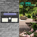 120LED Solar Two-Sided Motion Sensor Wall Lamp Outdoor Yard Security Light