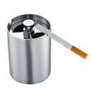 1Pc Metal Portable Small Stainless Steel Vehicle-Borne Ashtray For All Vehi